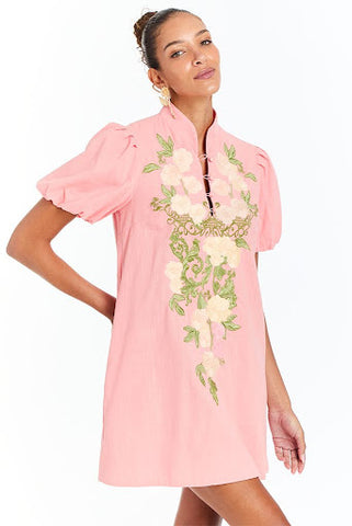 Ivory Royal Mini Dress. - MESTIZA.