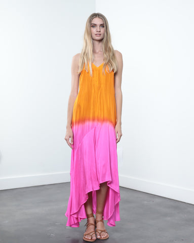 Liam Ombre Silk Maxi Dress